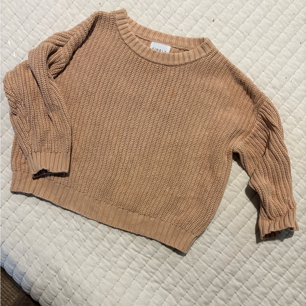 Kindly sweater kids 2y Tan Sweater
